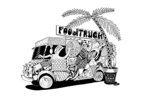 Highland Co. Artwork - Foodtruck (61cm x 91cm)