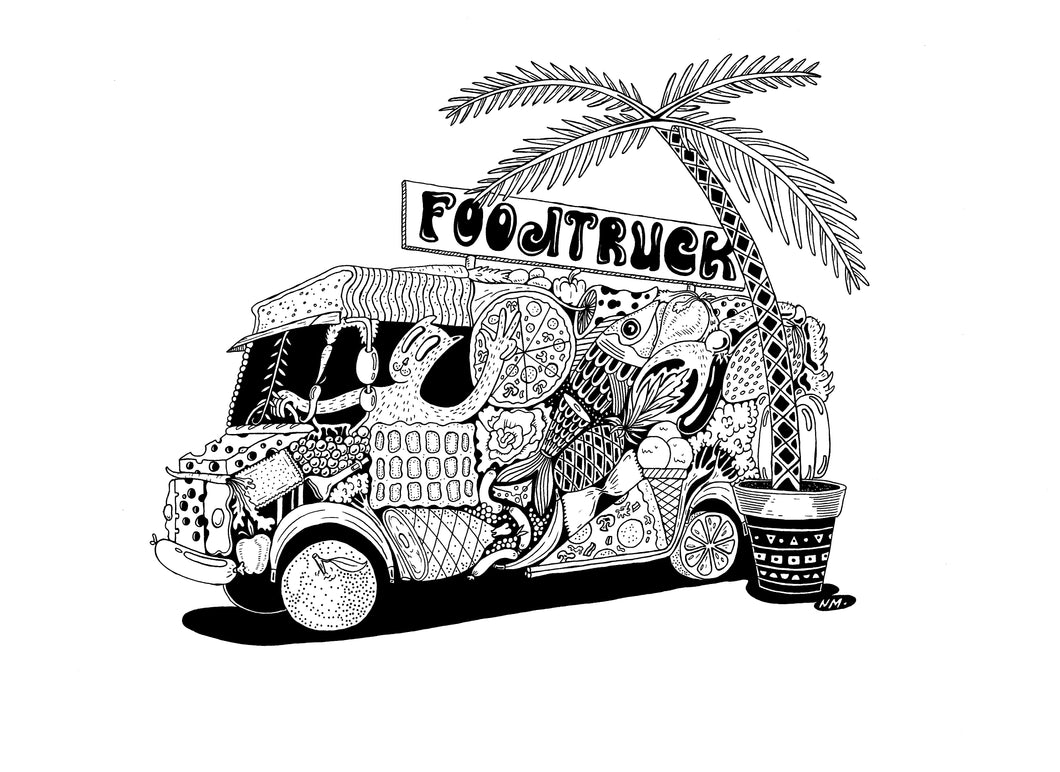 Highland Co. Artwork - Foodtruck (61cm x 91cm)