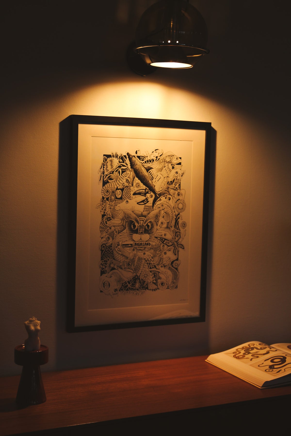 Highland Co. Artwork - Delusional Panther Screen Print (42cm x 59,4 cm)
