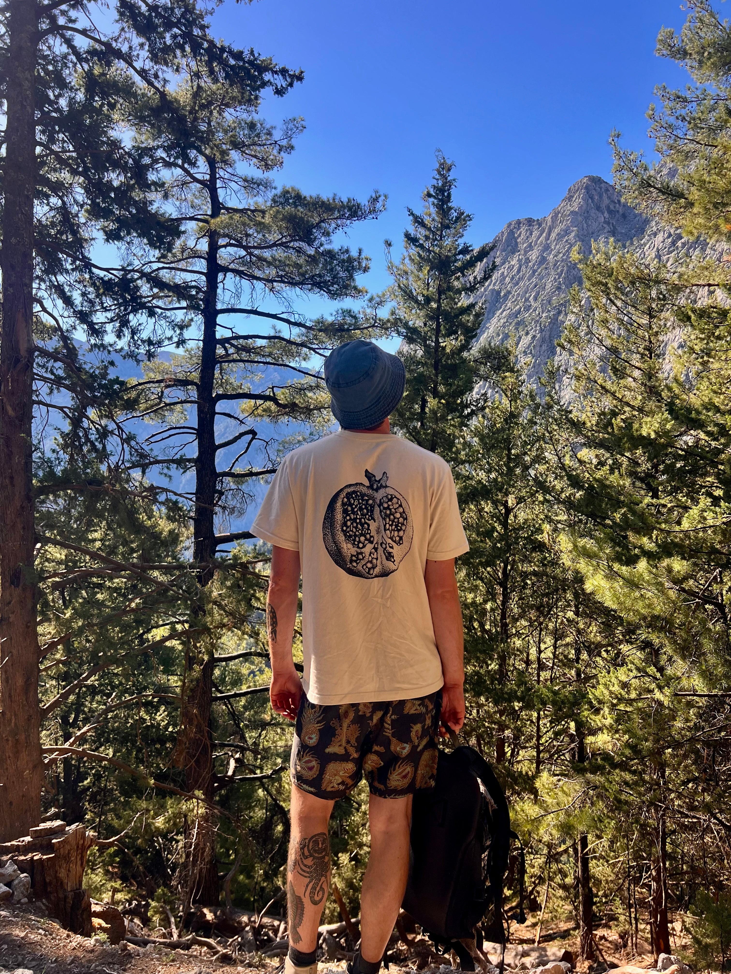 Highland Co. 2026 Natural Raw T-Shirt - Pomegranate
