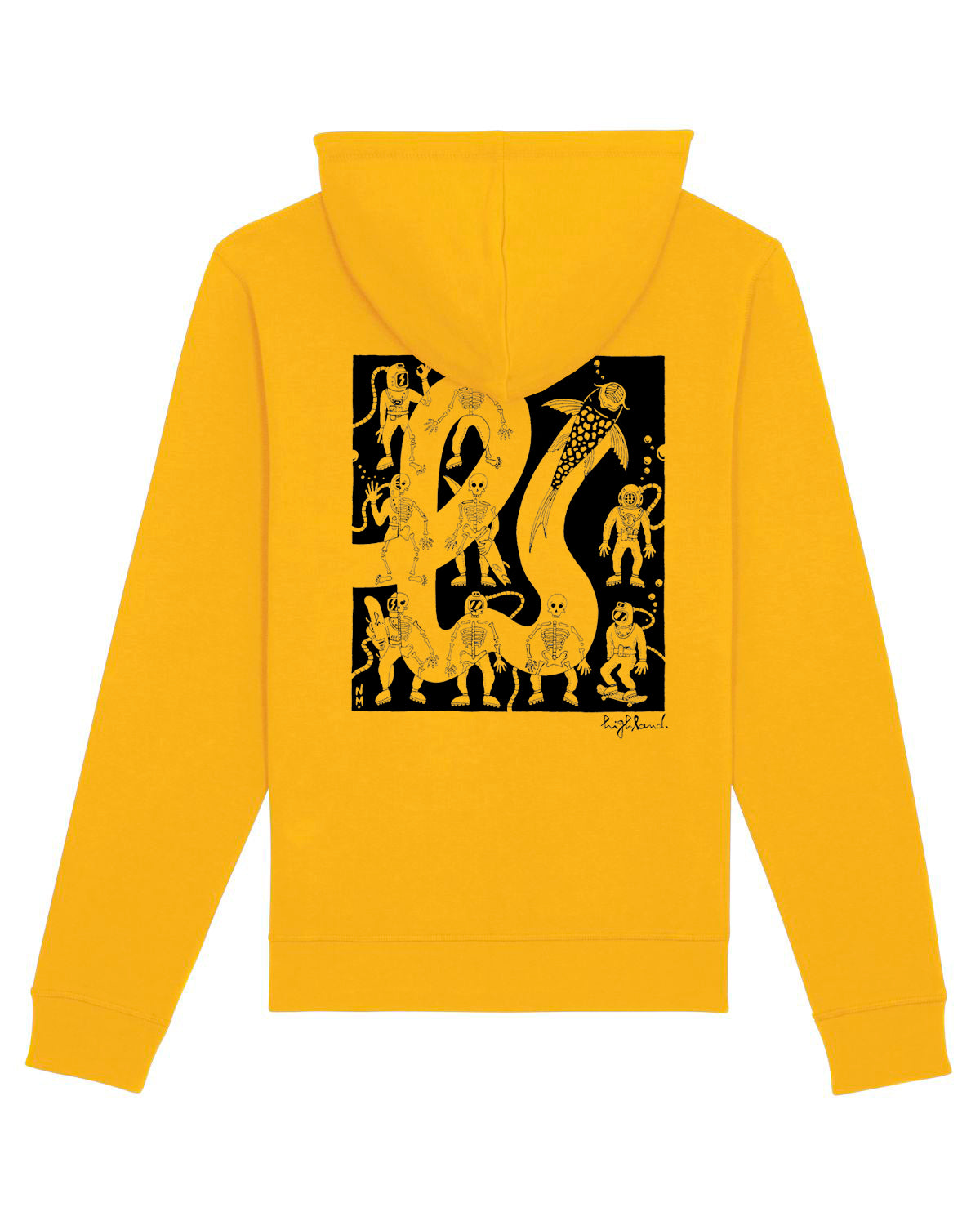 Highland Co. 2023 Golden Yellow Hoodie - Plecostomus