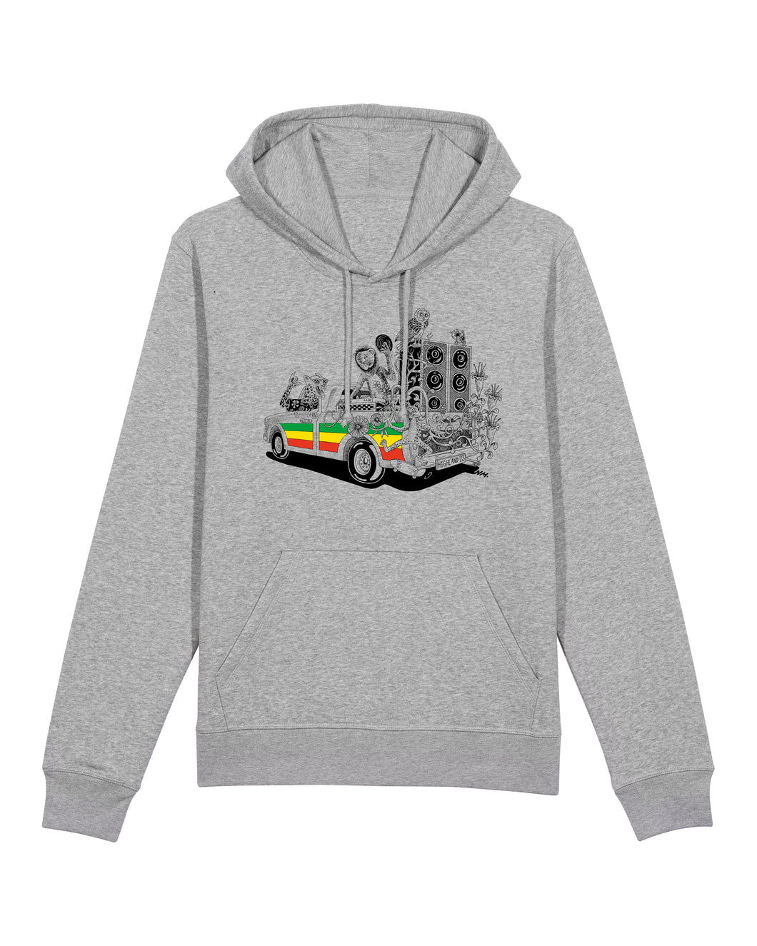Highland Co. 2023 Light Heather Grey Hoodie - Reggae Bus