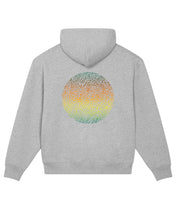 Load image into Gallery viewer, Highland Co. Grey Zipper Hoodie - Box Logo &amp; Coral 2023
