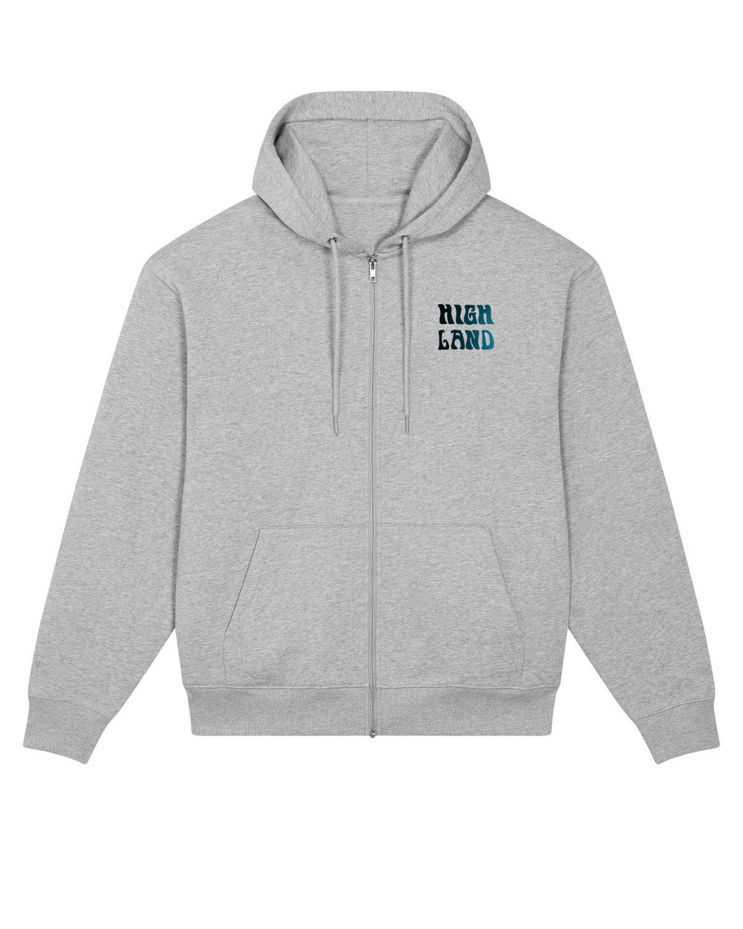 Highland Co. 2023 Grey Zipper Hoodie - Coral